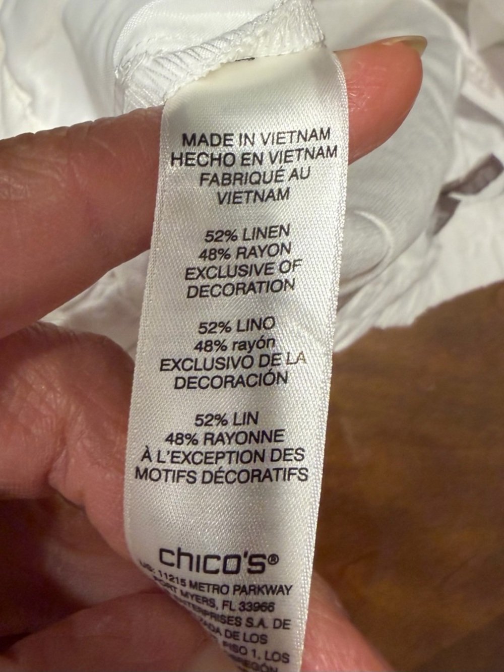Chico's Linen-Blend Straight Leg Pants - Picture 6 of 8
